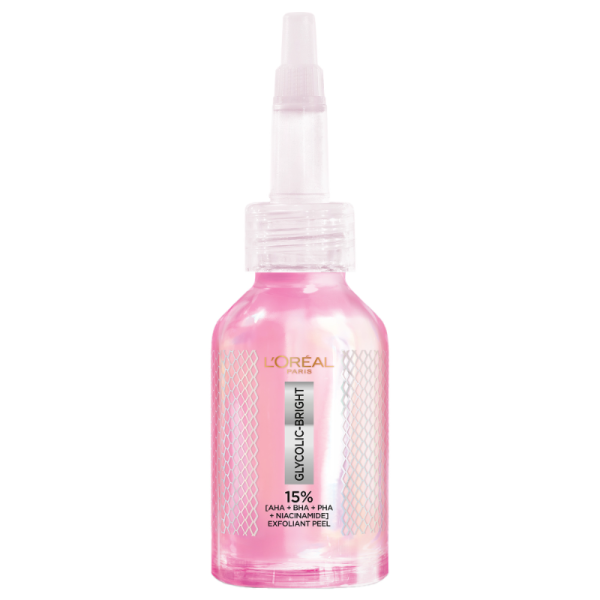 Loreal Paris Glycolic Bright Anti-Dark Spot Exfoliant Peel 15% [AHA+BHA+HA] + Niacinamide 25ml