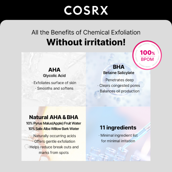 COSRX  AHA/BHA Clarifying Treatment Toner 150ml - Gambar 3